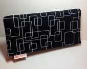 Black and white wallet. "World's Greatest Wallet."  Card wallets for women.