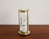 Vintage brass hourglass