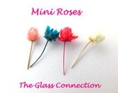 10 Mini Dried Roses Miniature Flowers charms