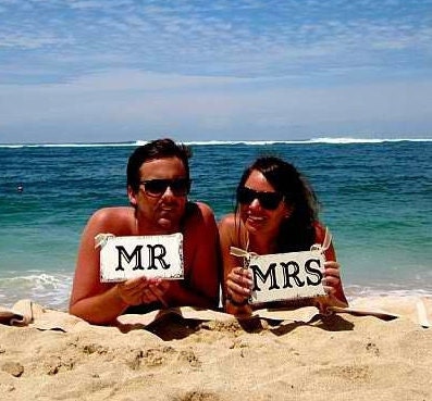 MR & MRS 9 x 5 Chair Signs Visit My Store for OVER 100 Different Wedding Signs