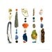 Beachcombing Series No.19, 8 x 8 photograph - dritwood, clam, shell, mussel, seaglass, crab, whelk