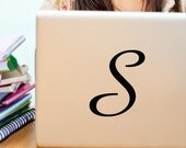 Alphabet Monogram Decal vinyl letter for your MailBox, Vehicle Window, Laptop, surfaces- Indoor outdoor