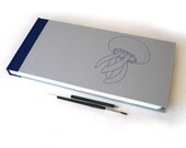 Large Guestbook - Charitable Donation for Ocean Conservation - Jellyfish - Blue and Gray