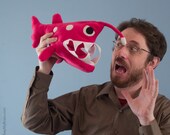 Small Angler Fish Plush - Hot Pink