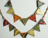 Bunting Crazy Lino Necklace