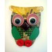 Oscar Owl Lino Brooch