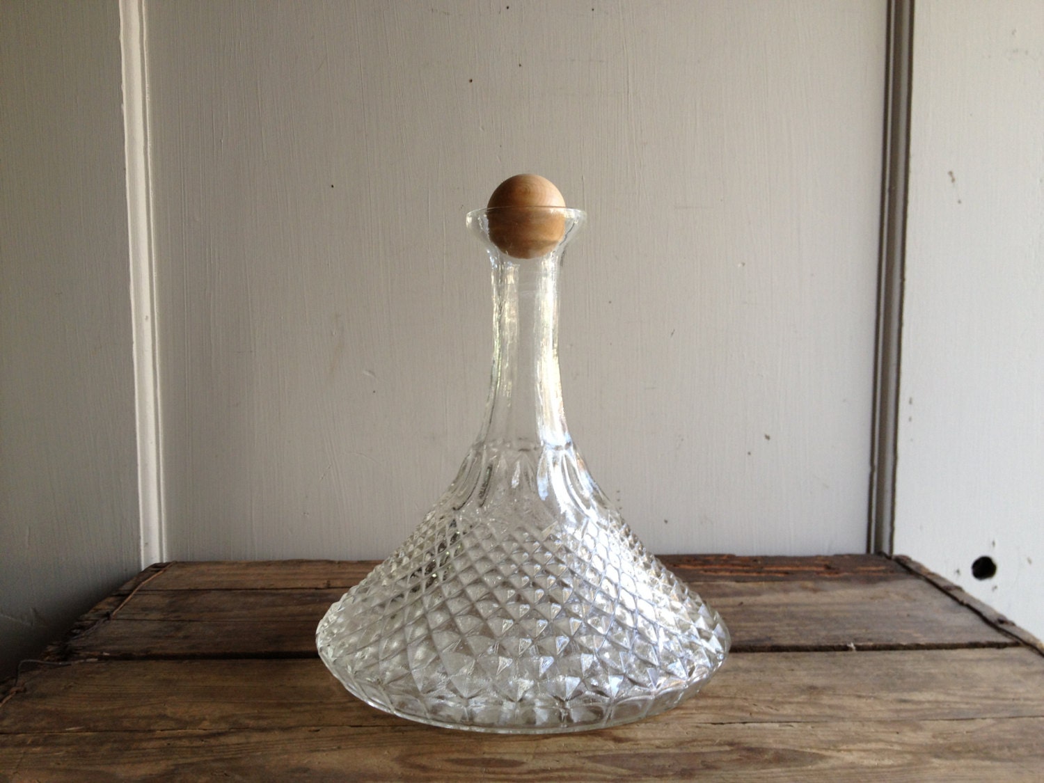 vintage glass decanter