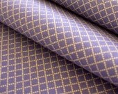 Dollhouse Small Print Fabric - Purple Lattice  10" x 18"