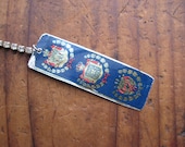 Vintage Upcycled Tin Bookmark, Recycled Metal, Gifts under 10, Book Club Gift, Gifts for Her, Mother's Day Gifts
