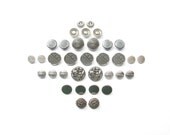 Vintage Button Sets- Silver