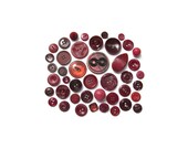 Vintage Buttons- Rich Bordeaux