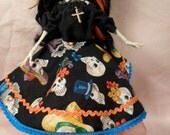 Monster High Mexican Set - Black Blouse, Skirt  and Petticoat