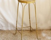 Vintage stool - metal - ice cream stool - soda shop stool - seat - shop stool - wrought iron