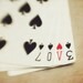 Still life photography, playing cards, relationship print, hearts, love - 8x8 photograph