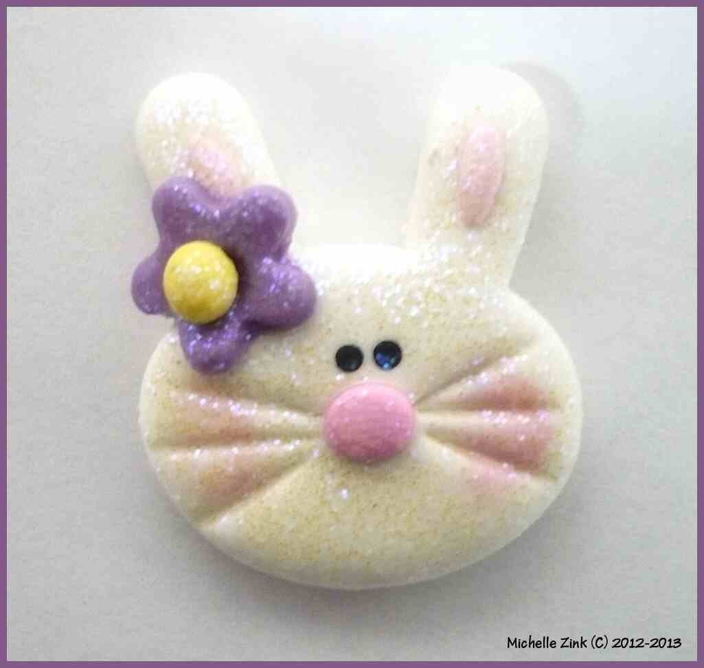 Polymer Clay Bow Center Flat Back Embellishment NO HOLE