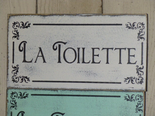 ITALIAN TOILET SIGN / La Toilette sign / Italiam bathroom sign / rest room sign / toilet sign in Italian