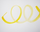 graphic watercolor in yellow
