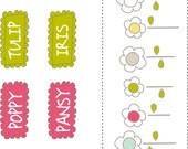 Spring Pots Iron On Label