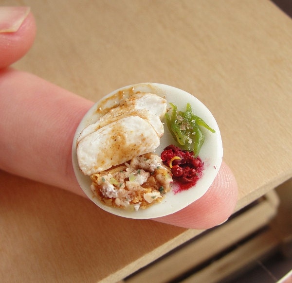 Dollhouse Miniature Thanksgiving Holiday Dinner 1:12 Scale