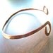 Eco Friendly Copper Cuff Bracelet Rustic Minimalist Unisex Metalwork