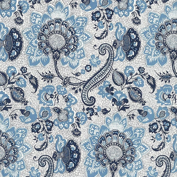 Made In Italy Authentic Florentine Paper For Your Projects Blue Floral