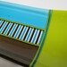 Fused Glass Channel Tray - Aqua Blue Bronze Green