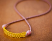 lördagsgodis no. 3 - a matte glass beaded necklace