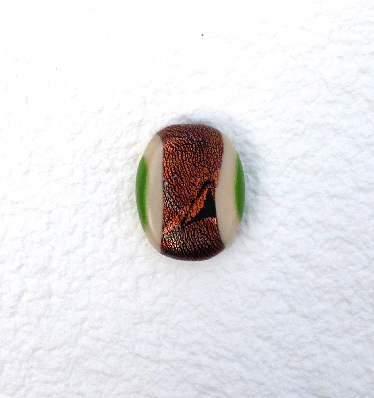 Green Polymer Clay Bead