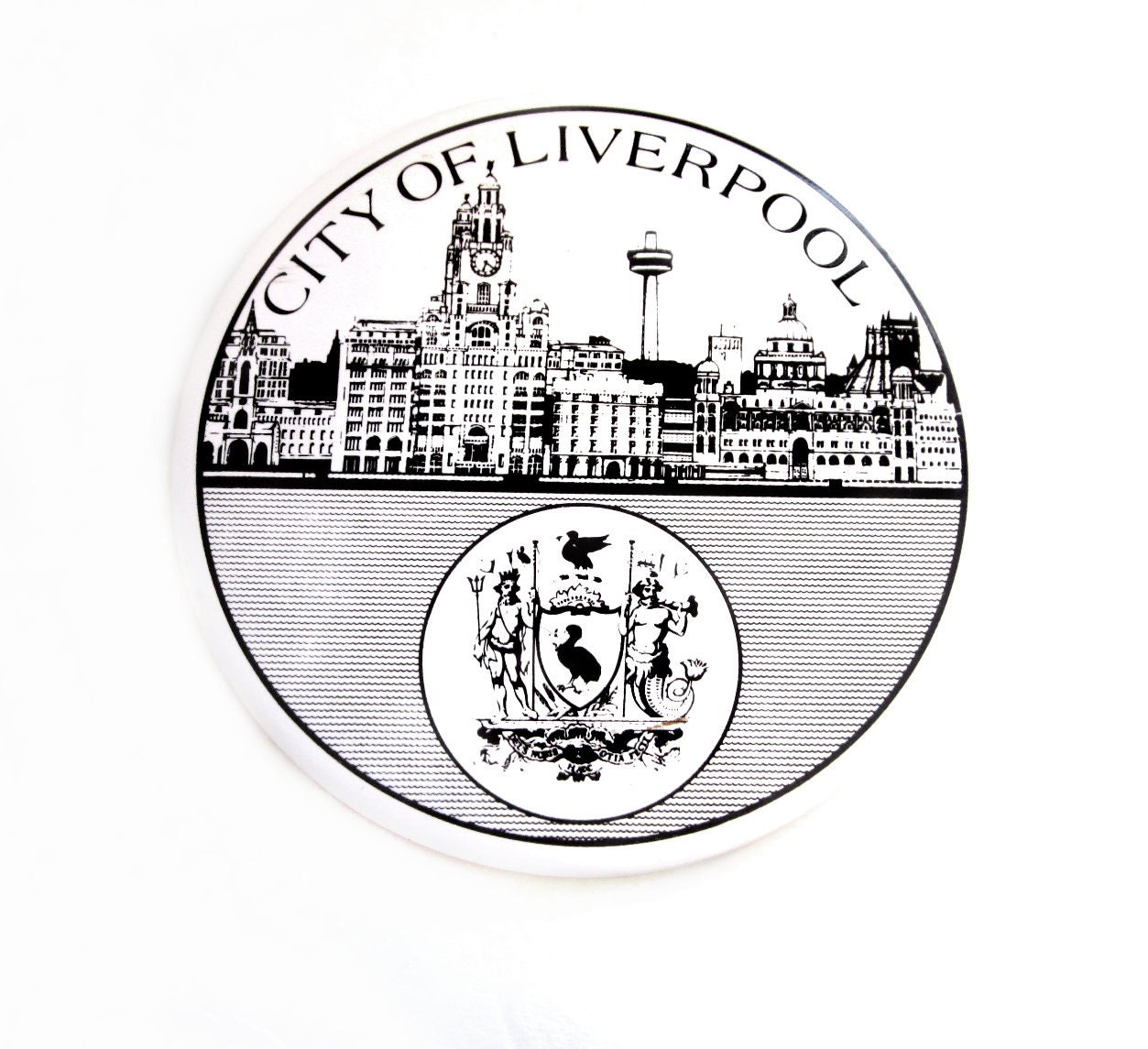 Liverpool Ceramic Porcelain Trivet Tray