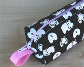Happy Hippos Skinny Mini CA Roll (pencil or makeup case)