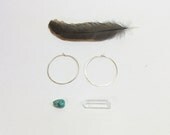 Gold Hammered Hoops - Medium