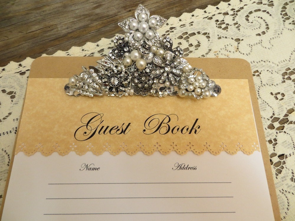 Wedding Guest Book Clipboard
