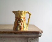 Antique Burleigh Ware Rabbit Pitcher, 1930s Ceramic Pottery Pitcher, Burleigh Ware,Vintage Pitcher Table Decor, Spring Decor, Kitchen