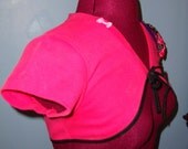TRASHGLAM Dolli pop CANDY coated dreams Stretch cotton PINK cropped bolero Jacket