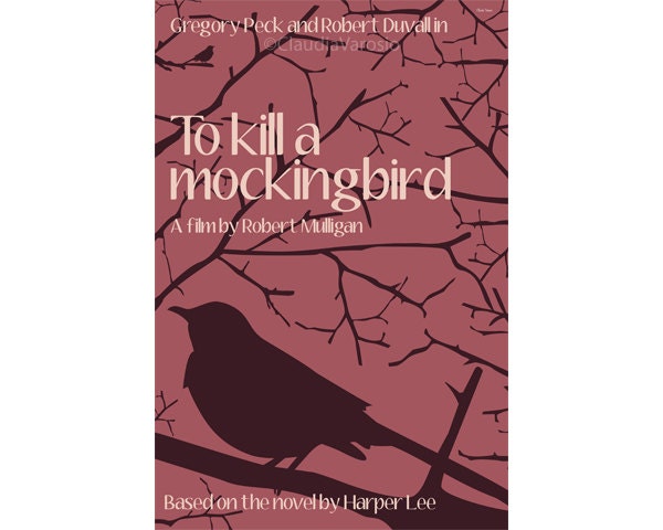 To Kill a Mocking Bird, original version 12x18 inches movie poster