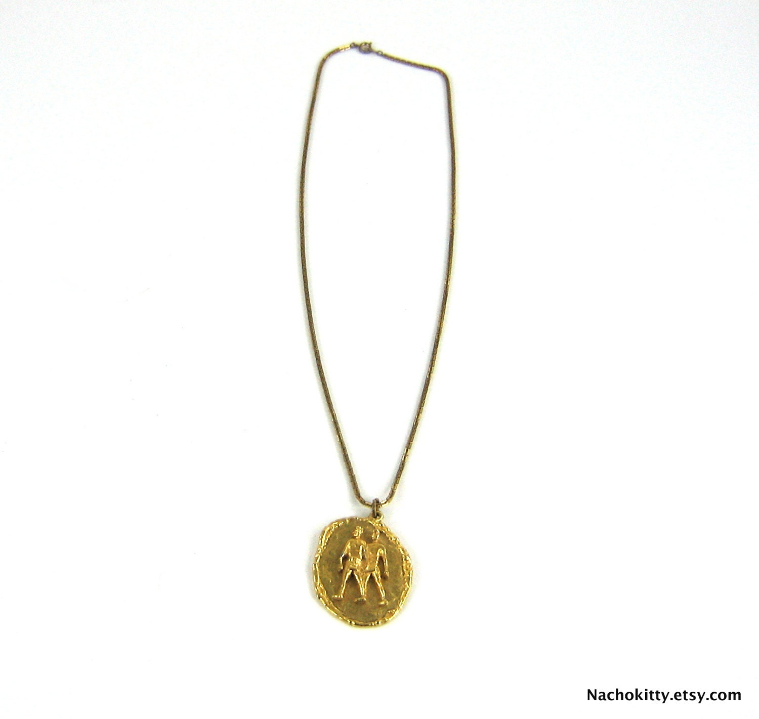 Mid Century Gladiators Necklace Signed by ART