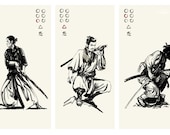 SEVEN SAMURAI limited edition print set.