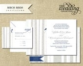 NEW 2013 - Birch Birds Invitation Sample Set