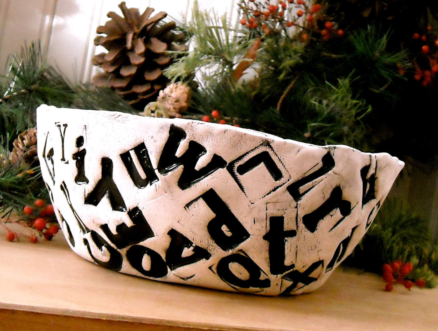 Alphabet Bowl - Crazy A B C's Letters Dish - English Elementary School Teacher, Reporter, Librarian, Writer Gift - Soup, Salad, Cereal Size