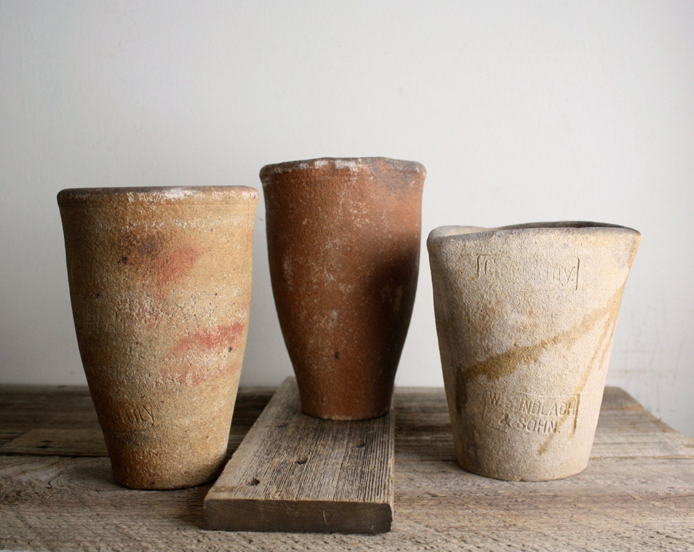 Antique Refractory Clay Foundry Crucible - Vintage