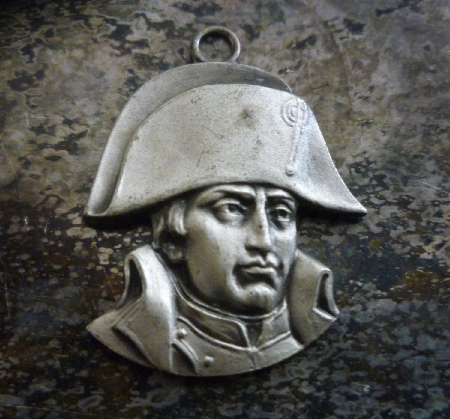 SALE use coupon code--vintage french napoleon pendant
