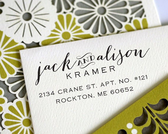 Self Inking Stamp - cute wedding housewarming gift - 3001