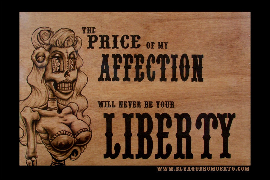 8x12 Affection for Liberty giclee print on canvas