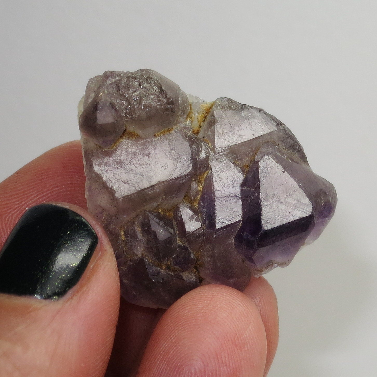 Arcturian Starbrary - Amethyst Elestial Quartz Crystal Point From - Madagascar