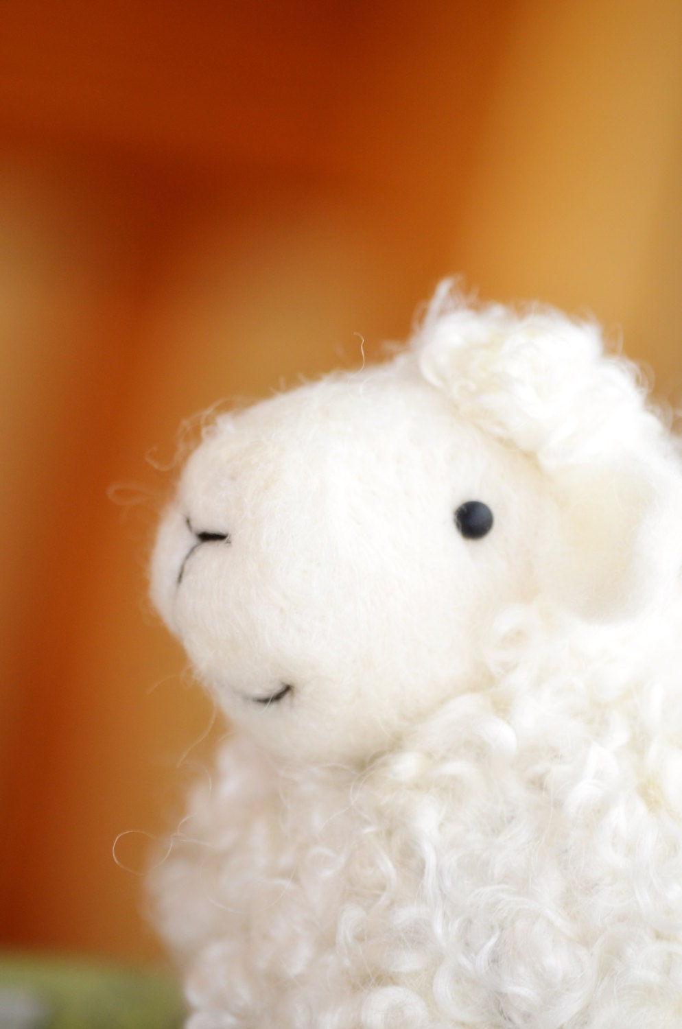 Lamb - White wool needle felted Sheep - needle felted animals