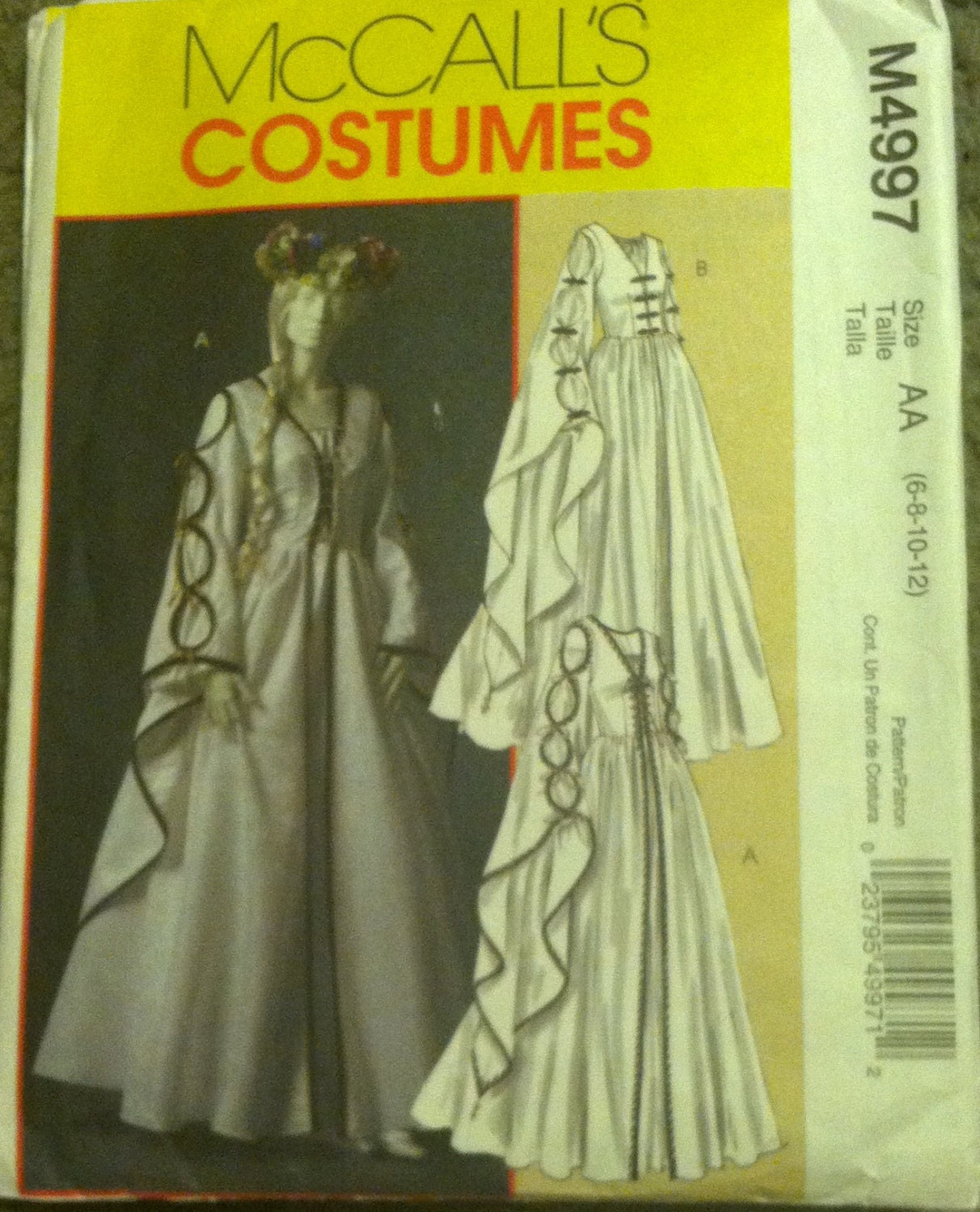 Renaissance men's  doublet pattern