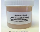 Sweet Coconut Hair Pomade-An All Natural Hair Grease 2oz