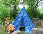 Play tent, Tee pee, Kids Tent, Shark Theme, 6 Foot Poles Included, Read Description to SAVE 20%