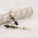 Tiger Iron Bracelet Topaz Amethyst Olive Crystal Gemstone Vermeil Toggle Clasp