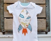 Retro Rocket Ship Onesie